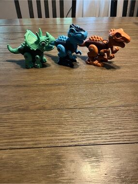 STEM construction toy Dinosaur Take Apart 3 piece set